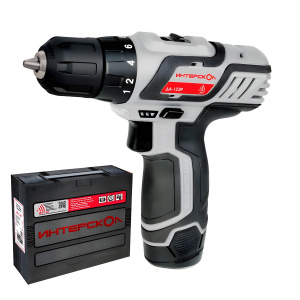 Дрель аккумуляторная ИНТЕРСКОЛ ДА-12ЭР 28 (Li-Ion) ПРОМО