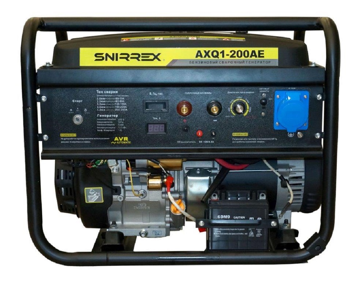 Генератор бензиновый сварочный SNIRREX AXQ1-200AE