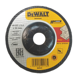 Диск зачистной 125 х 6.0 х 22.2 мм HP (металл) DeWalt DW4543AIA-AE