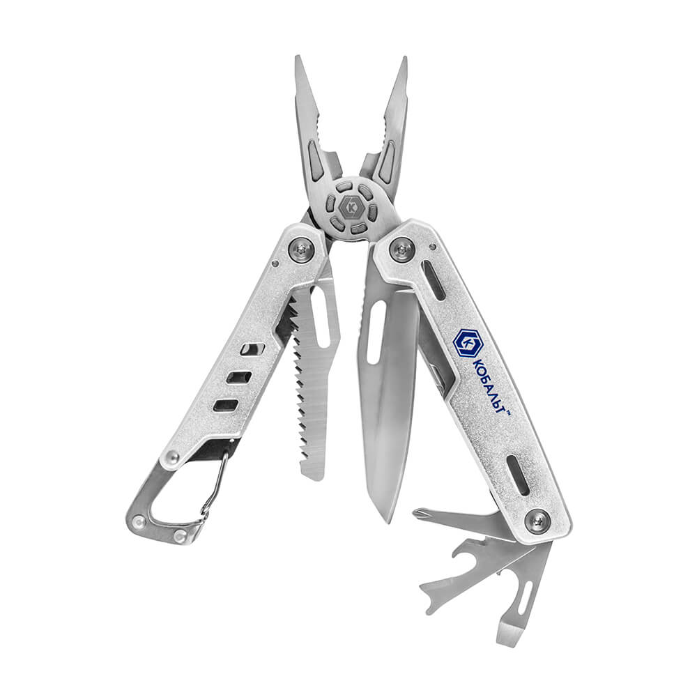 Мультитул 11-в-1, корпус из нерж. стали, чехол КОБАЛЬТ 918-268