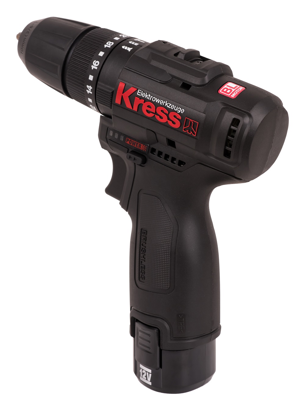 Дрель-шуруповерт ударная аккумуляторная KRESS KU362.2