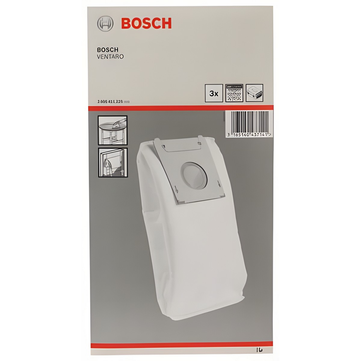 Мешки для пылесоса (для Ventaro, 3 шт.) BOSCH 2605411225