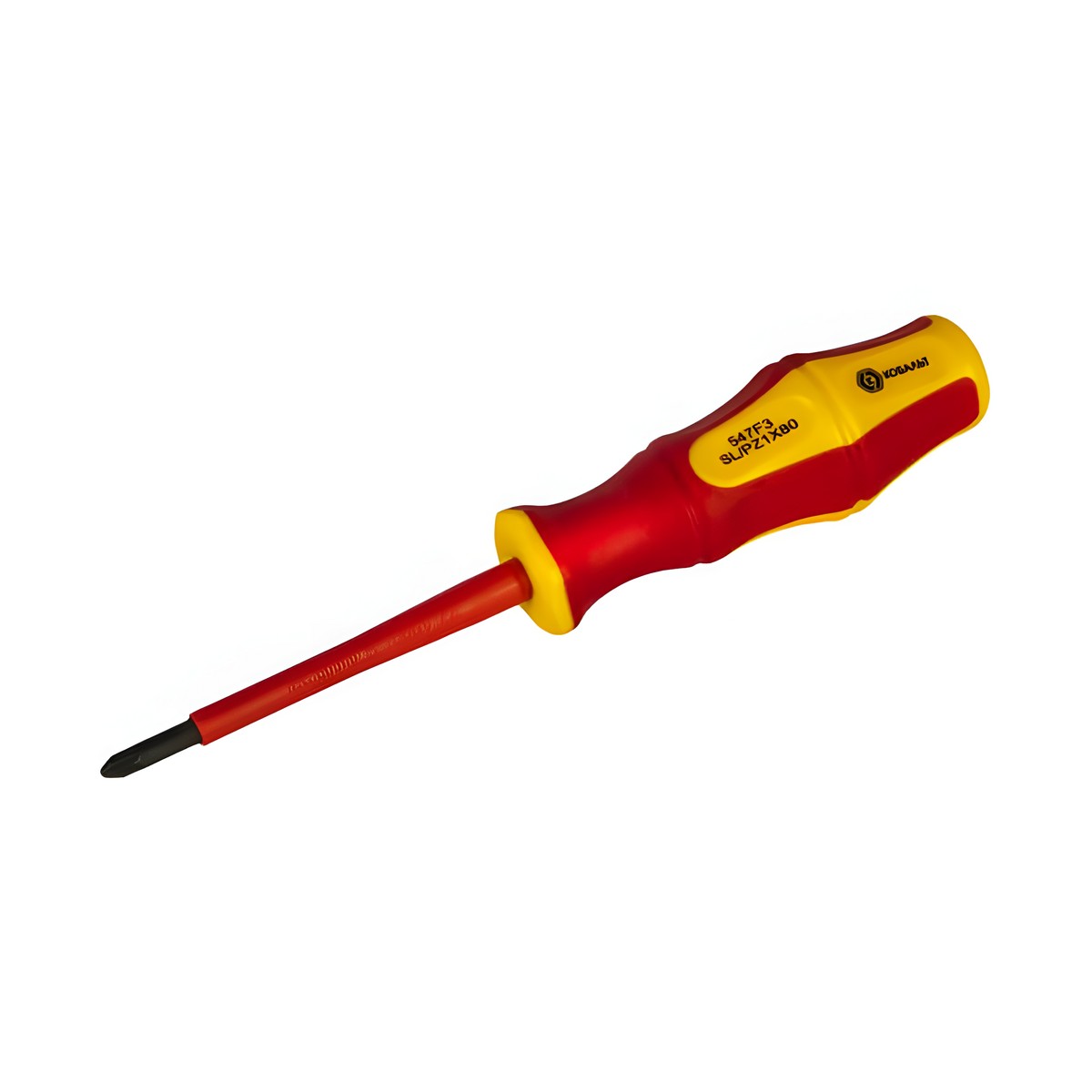 Отвертка диэлектрическая FL/PZ 1 х 80 мм (двухкомпонентная рукоятка) Ultra Grip КОБАЛЬТ 799-727