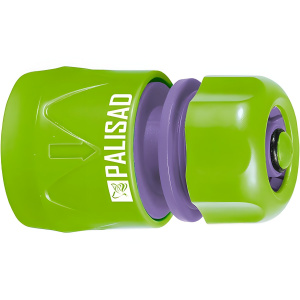 Соединитель для шланга 1/2'' (быстросъем, аквастоп) PALISAD 66140