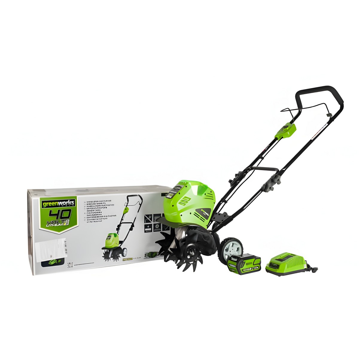 Культиватор аккумуляторный GREENWORKS G40TLK4 27087VB