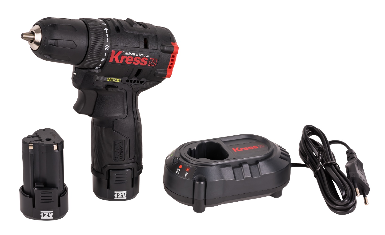 Дрель-шуруповерт аккумуляторная KRESS KUA24