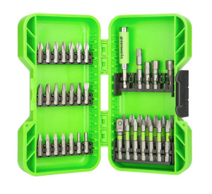 Набор бит, головок, адаптеров, 40 пр. (в кейсе) GREENWORKS 2944207
