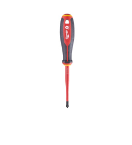 Отвертка VDE PZ 2 х 100 мм, изолированная (трехгранная рукоятка) MILWAUKEE 4932478726