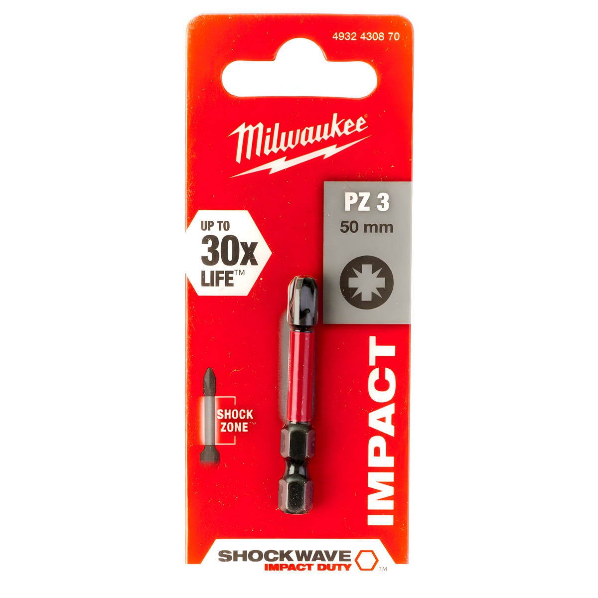 Насадка PZ 3 х 50 мм (1 шт.) Shockwave MILWAUKEE 4932430870
