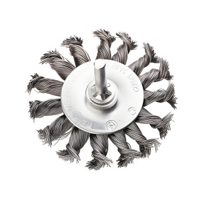 Щетка для дрели №086 (75 мм, дисковая, витая сталь) АТАКА 22390