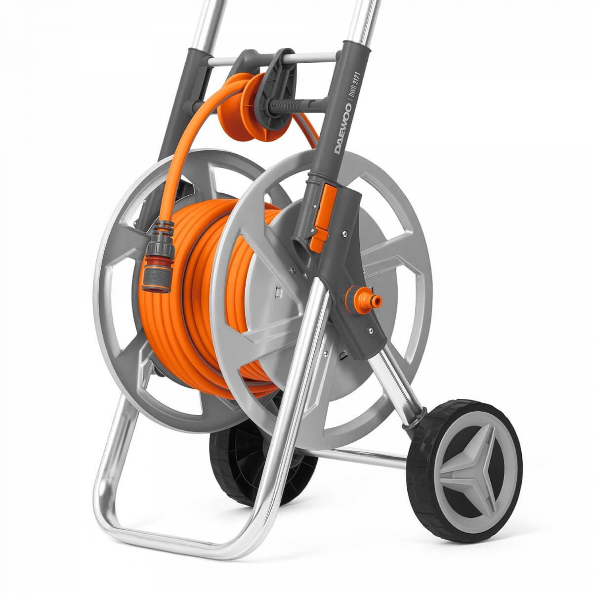 Тележка металлическая с шлангом 20 м и набором для полива DWR 2121 DAEWOO