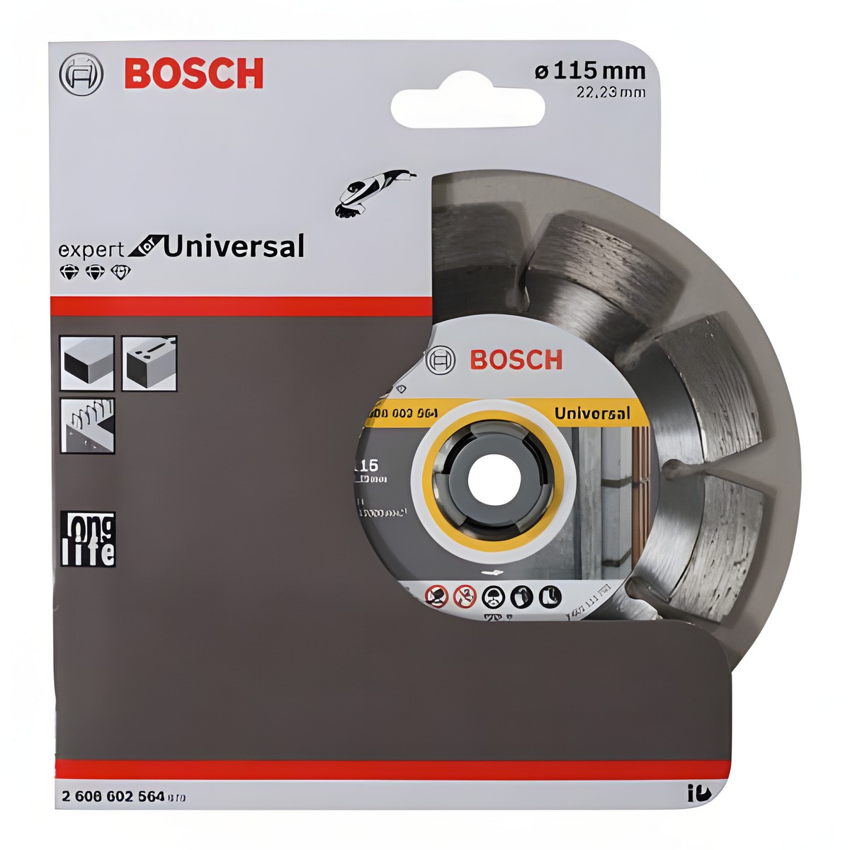 Диск алмазный 115 х 22.2 мм Expert for Universal BOSCH 2608602564