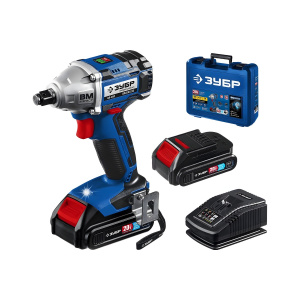 Гайковерт аккумуляторный ударный ЗУБР GB-250-22 (кейс)