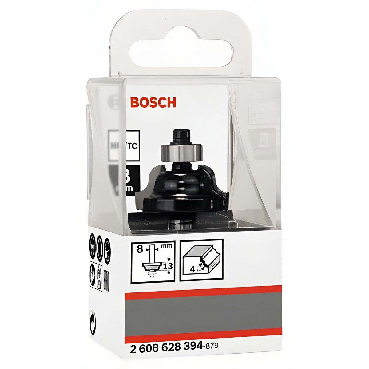 Фреза профильная (d8/D28.6/H12.4/L54/R4) HM BOSCH 2608628394