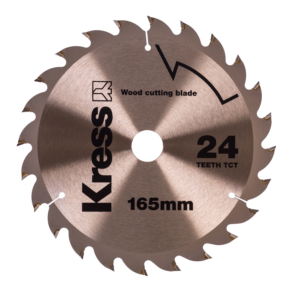 Диск пильный 165 мм 24T TCT (по дереву) KRESS KA8208