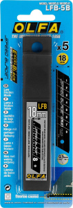 Лезвия для ножа 18 мм (5 шт., сегментированные) OLFA OL-LFB-5B
