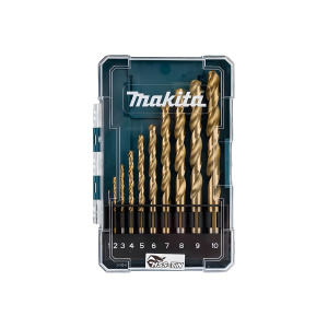 Набор сверл по металлу 10 шт. (1-10 мм) HSS-TIN Economy MAKITA D-72849