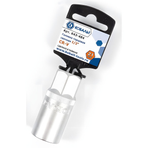 Головка свечная 21 мм 1/2'' КОБАЛЬТ 643-484