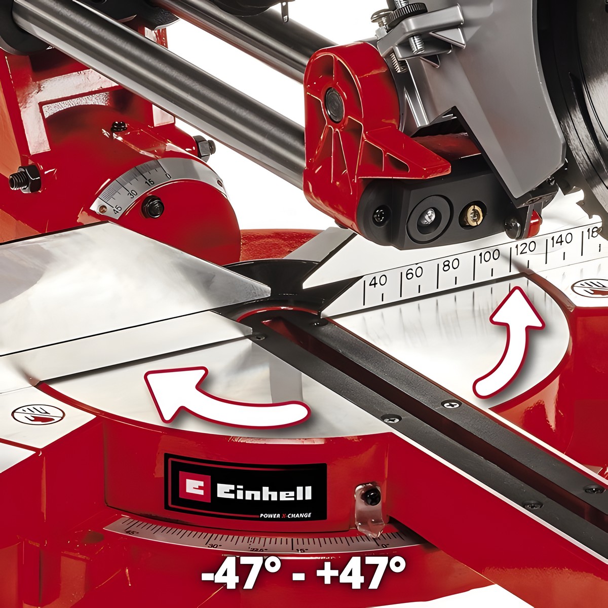 Пила торцовочная аккумуляторная Einhell PXC TE-SM 36/210 Li-Solo, с протяжкой (без АКБ и ЗУ) 4300880