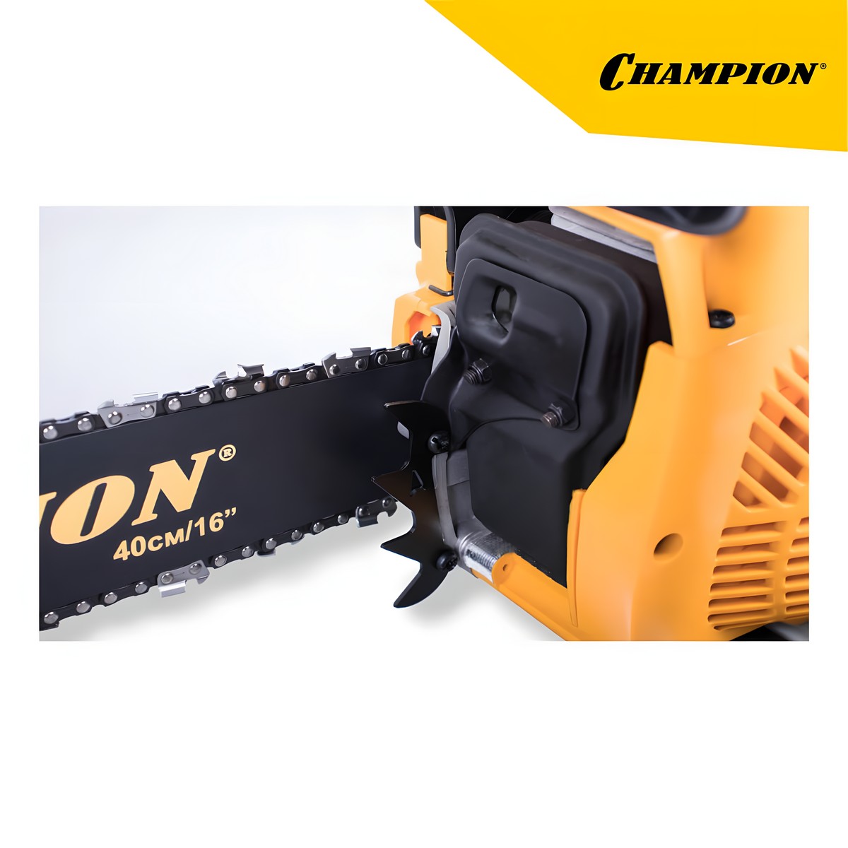Бензопила CHAMPION 237-16"-3/8-1,3-56 (легкий старт) + ПОДАРОК (масло, свеча, цепь, смазка цепи)