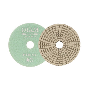 Круг алмазный шлифовальный гибкий Step-3 100*3 #3 Master Line Hibrid (сухая/мокрая) DIAM 000720