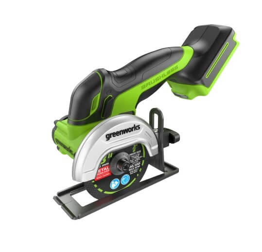 Шлифмашина угловая аккумуляторная GREENWORKS GD24UCS (без АКБ и ЗУ, 76 мм, бесщеточная) 3402007