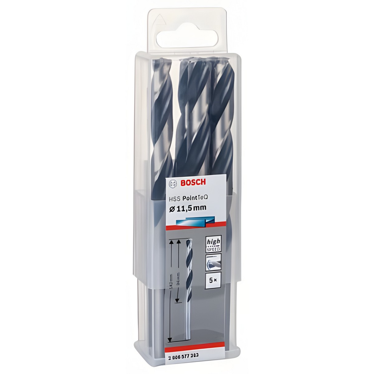 Сверло по металлу 11.5 х 142 мм (1 шт.) HSS PointTeQ BOSCH 2608577283