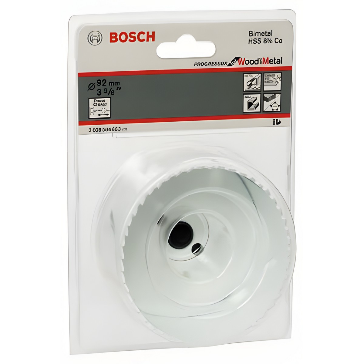 Коронка пильная 92 мм HSS-CO Progressor BOSCH 2608584653