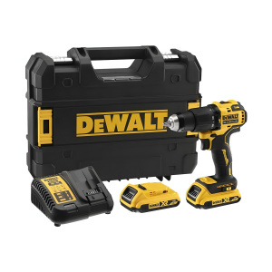 Дрель аккумуляторная ударная DEWALT DCD709P2T-QW