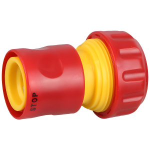 Соединитель GRINDA 3/4'', с автостопом, ударопрочная пластмасса 8-426330_z01