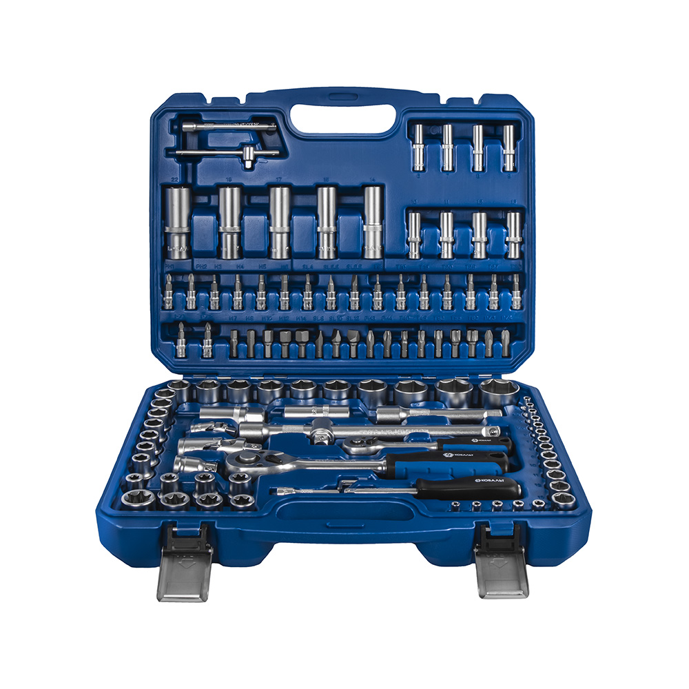 Набор инструмента, универсальный (108 предм., 1/2'', 1/4'', кейс) КОБАЛЬТ 919-661