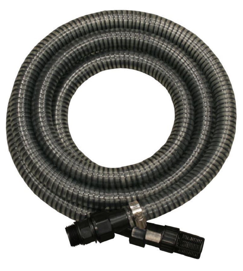 Шланг для воды всасывающий 25 мм, 4 м, резьба 1'', пластиковый клапан QUATTRO ELEMENTI 645-372