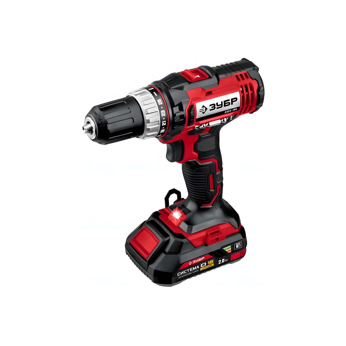 Дрель аккумуляторная ЗУБР ДШЛ-185-22