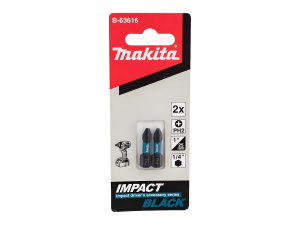Бита PH 2 х 25 мм C-form (2 шт.) Impact Black MAKITA B-63616
