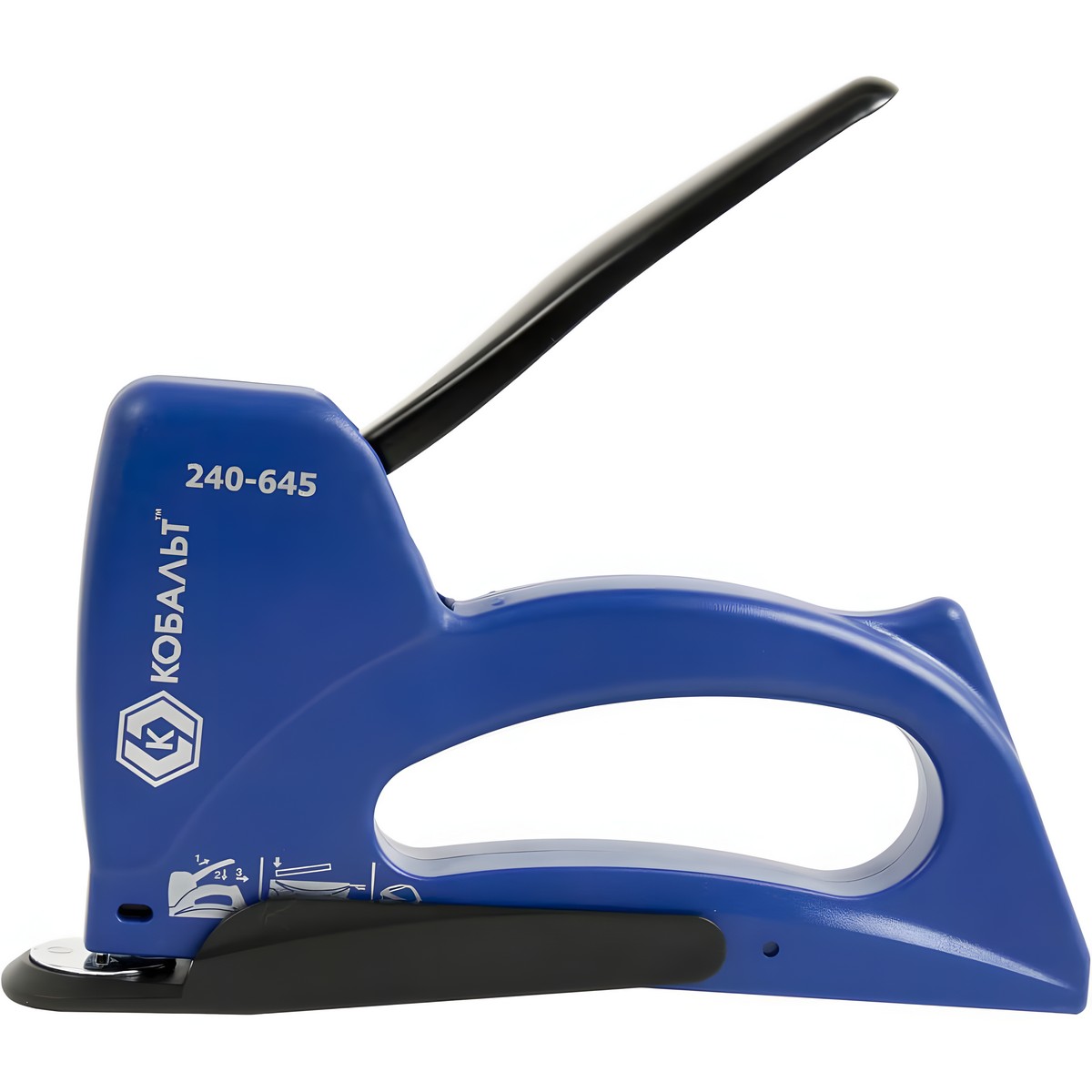 Степлер для скоб Т53 (6-10 мм, канцелярская насадка) КОБАЛЬТ 240-645