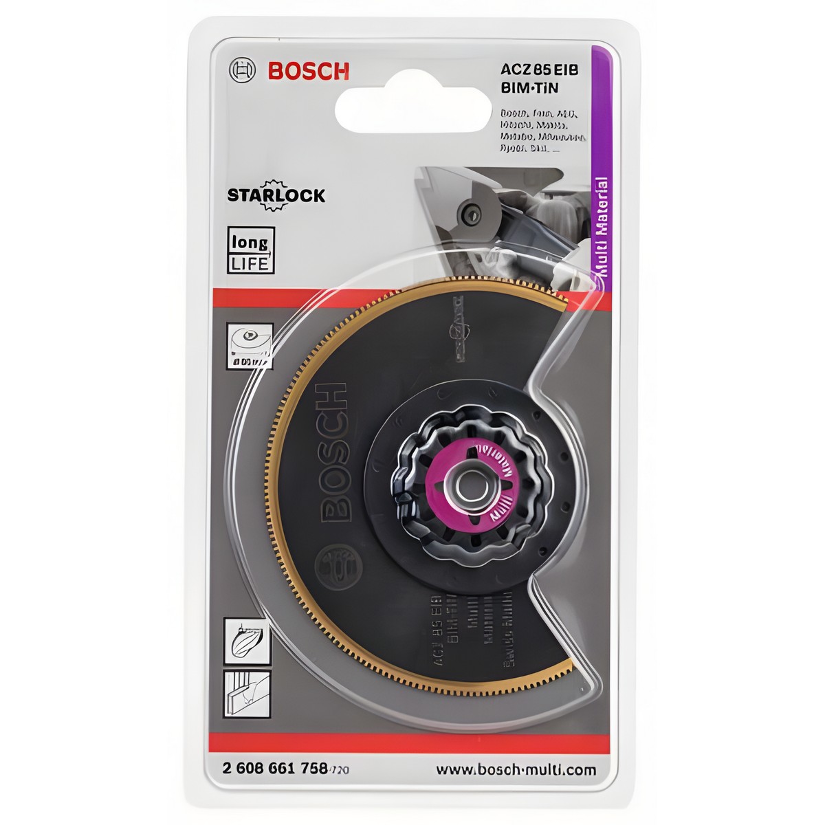 Диск пильный сегментированный BIM-TiN ACI 85 EIB Multi Material (1 шт.) BOSCH 2608661758