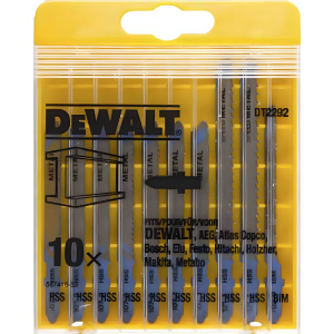 Набор пилок 10 шт. (металл) DeWalt DT2292