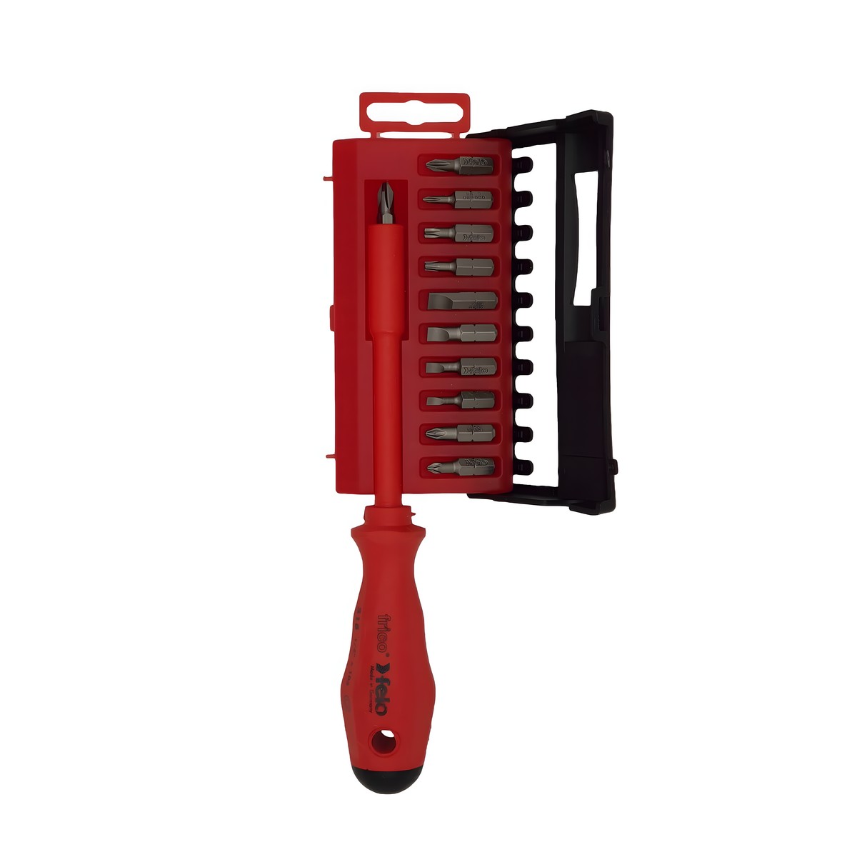 Отвертка диэлектрическая с набором бит FELO 02091206