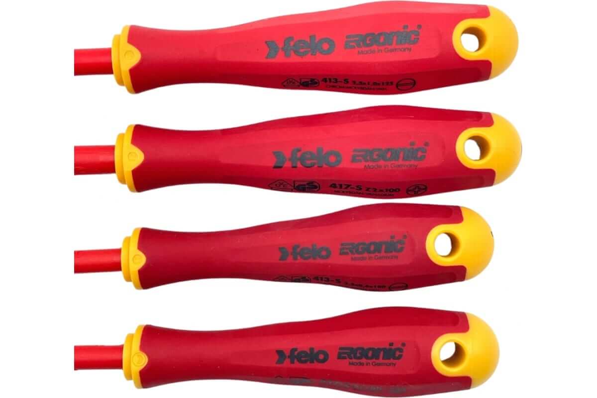Набор отверток диэлектрических, 4 шт. (SL/Z) FELO E-Slim Ergonic 41784198