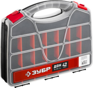 Органайзер двусторонний 320 х 260 х 70 мм, 42 ячейки ЗУБР ДОН-42 38036-42