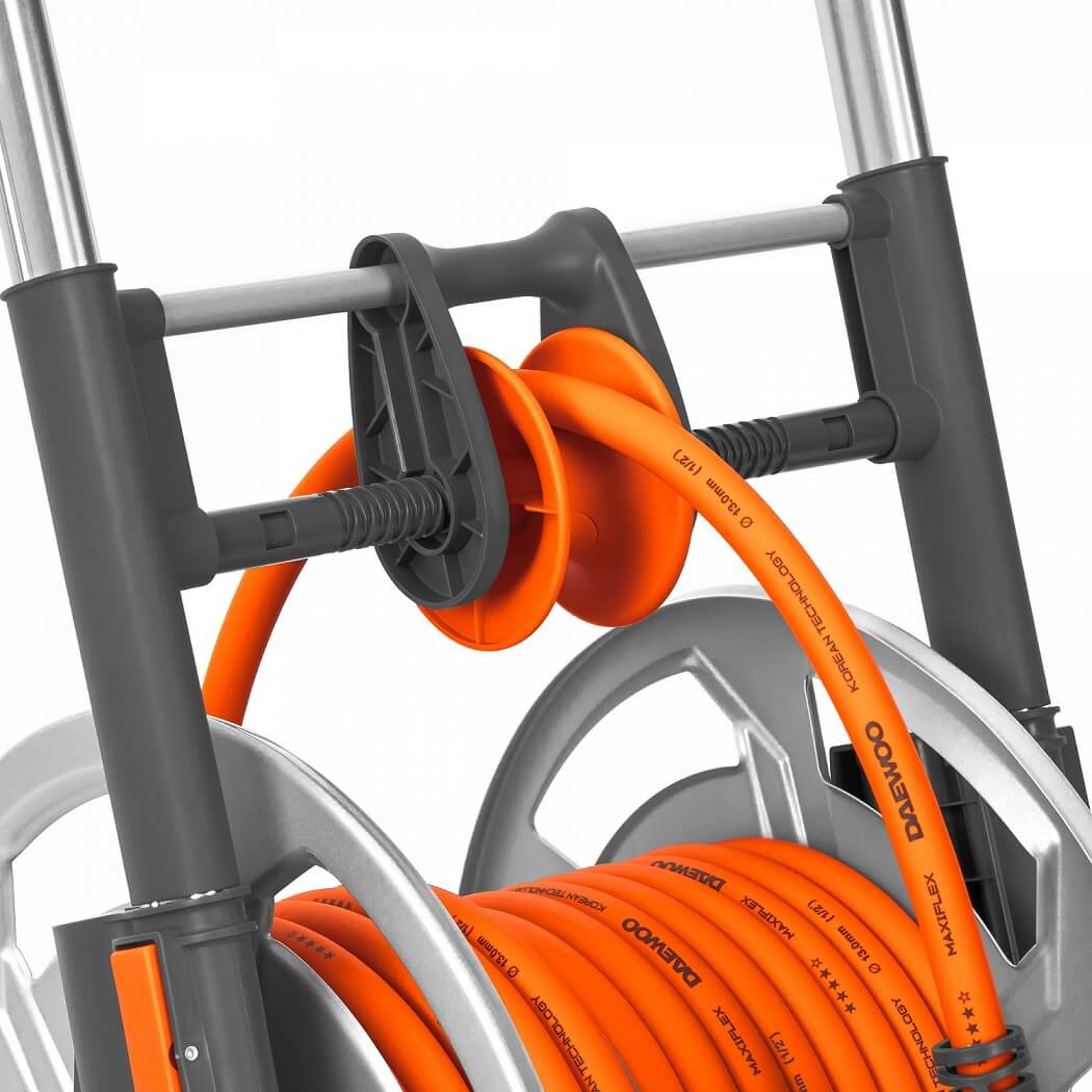 Тележка металлическая с шлангом 20 м и набором для полива DWR 2121 DAEWOO