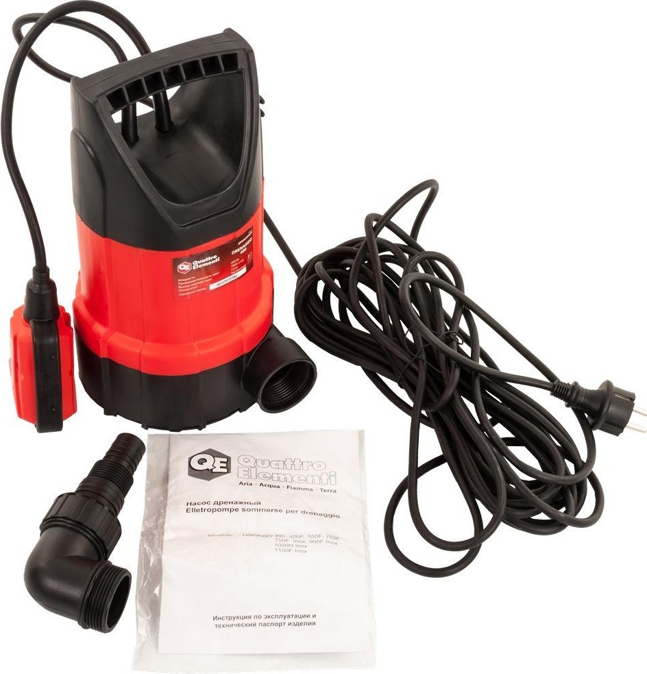 Насос дренажный QUATTRO ELEMENTI Drenaggio 400
