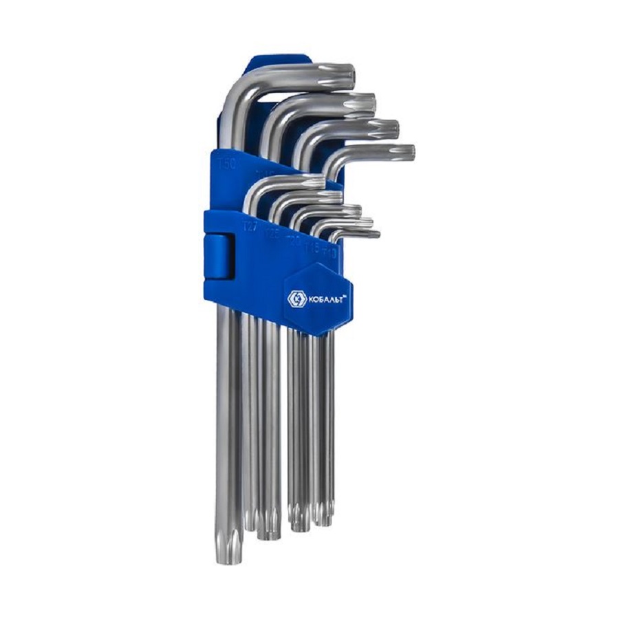 Набор ключей TORX 9 шт. (удлиненные) КОБАЛЬТ 924-016