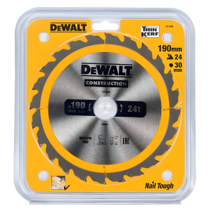 Диск пильный 190 х 30 мм 24T CONSTRUCTION DeWalt DT1944