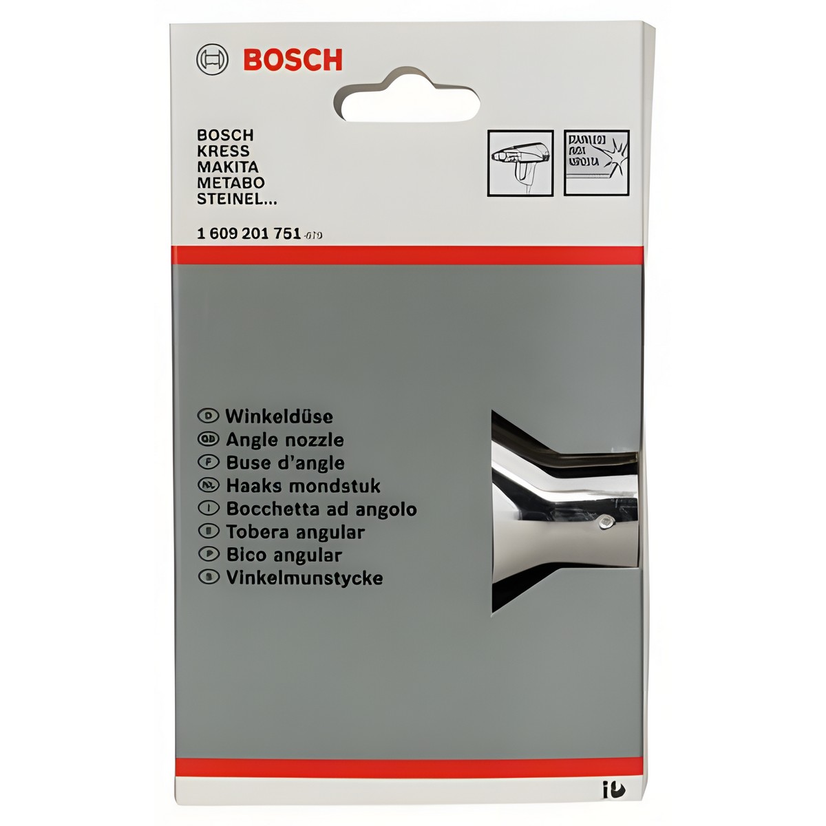 Сопло угловое 80 мм BOSCH 1609201751