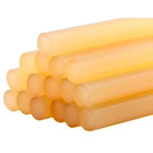 Стержни клеевые 11 х 200 мм (16 шт., желтый прозрачный) ПРАКТИКА 641-657