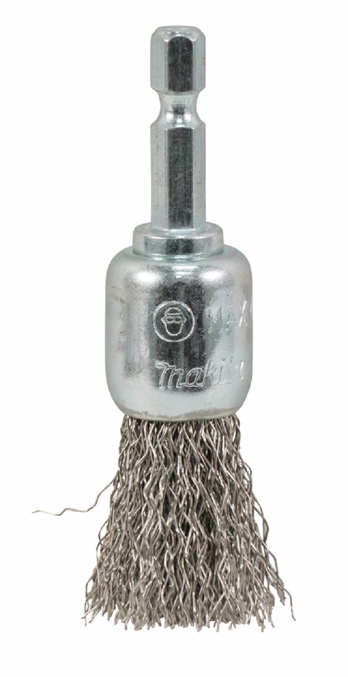 Щетка кистевая 19 мм (для дрели, 1/4'', нерж. сталь 0.3 мм) MAKITA D-76663