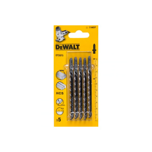 Пилки (5 шт., дерево T144DP) DeWalt DT2075-QZ