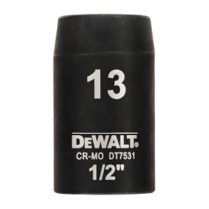 Головка ударная 1/2'' 13 мм (короткая) DeWalt DT7531-QZ