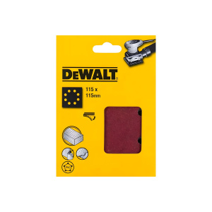 Лист шлифовальный 115 х 115 мм P240 (1 шт., 8 отв.) DeWalt DT3035
